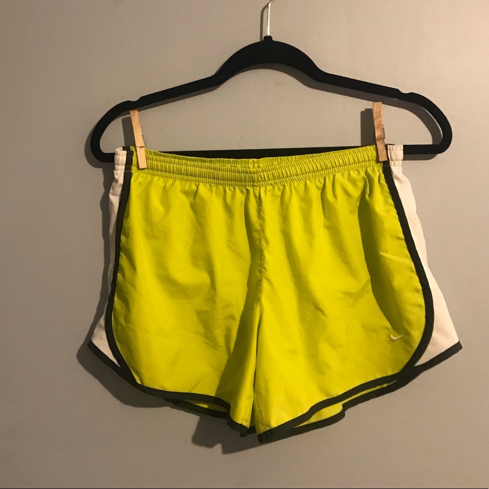 Nike Dri-Fit neon running shorts size XL